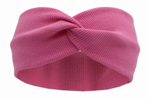 OPASKA DZIECIĘCA NA GŁOWĘ / TURBAN - ŚREDNI RÓŻ